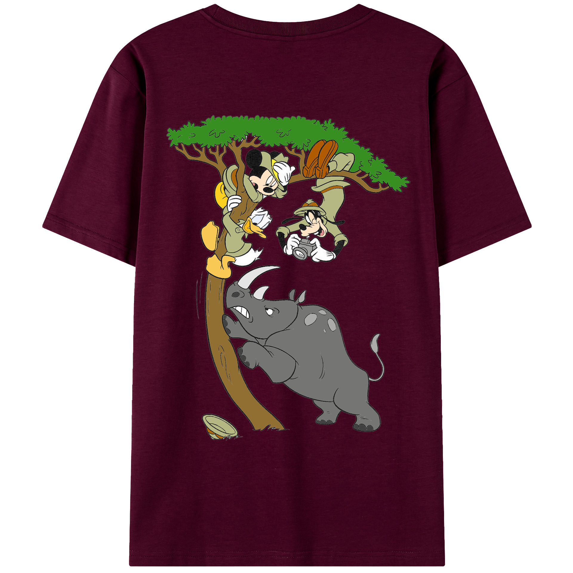（画像用） ミッキーマウス Mickey Mouse レディース半袖Tシャツ(バックプリント)